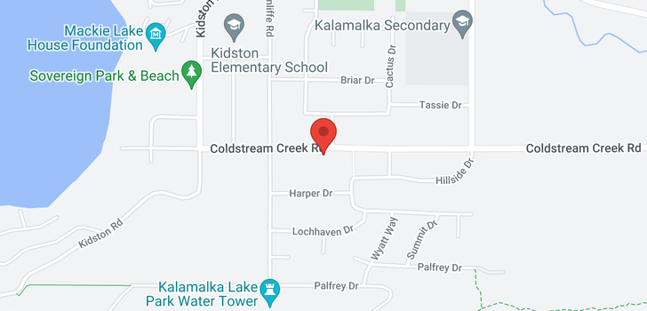 map of 11700 Coldstream Creek Road
